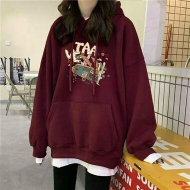 Thick loose fashion autumn winter oversized hoodie for women