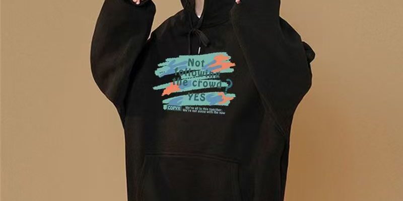 Loose thick warm winter women’s oversized fleece hoodie